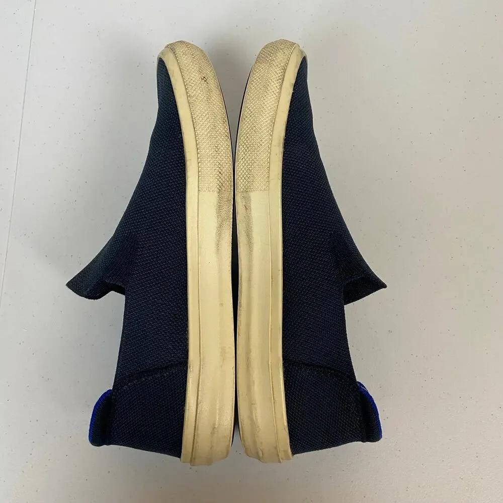 Rothy's The Original Slip On Sneaker Shoes Unisex M9 W10.5 Navy Blue Casual